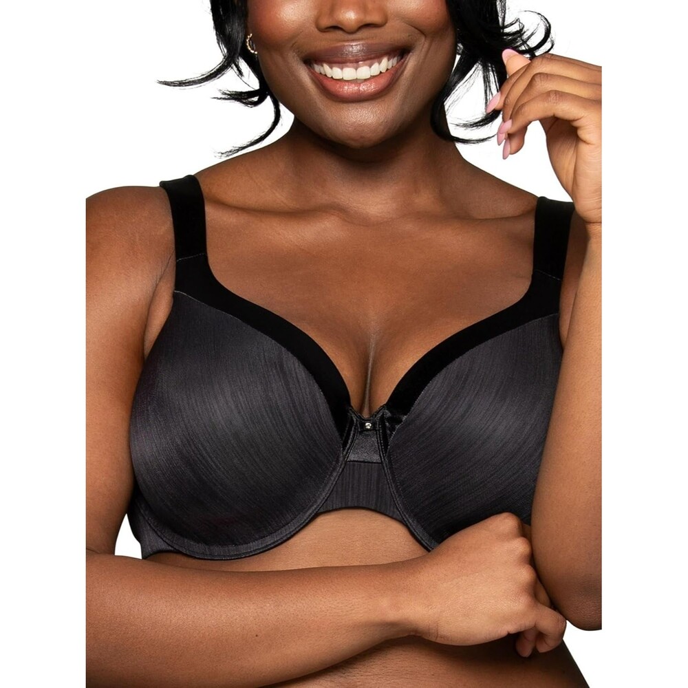 Vanity Fair Women's Illumination Zoned-in Support Bra 40C Full Figure Midnight